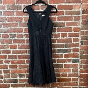 Rebecca Taylor Black Midi Dress